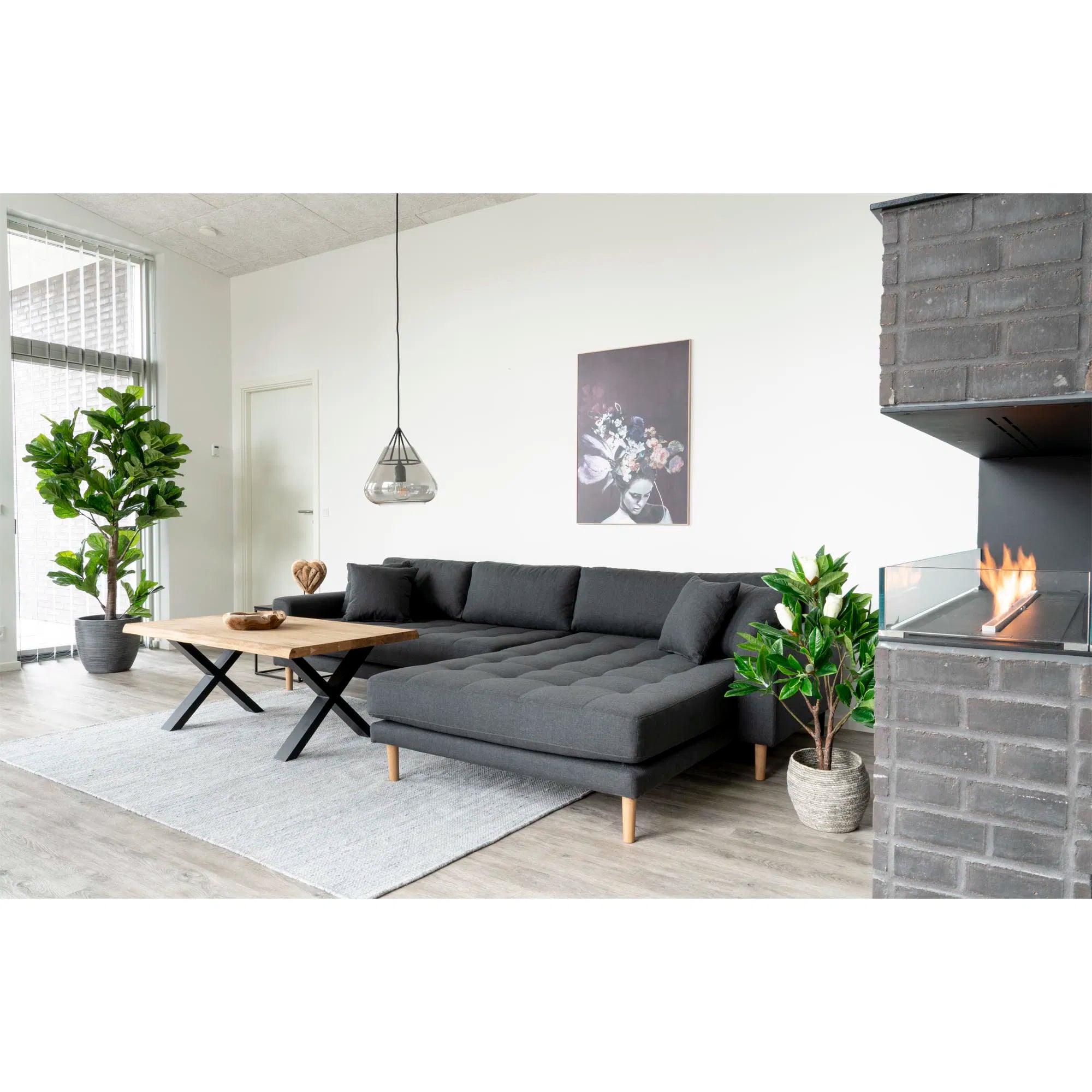 Kunstpflanze Fiddle Leaf Tree – 190 cm XL-Größe mit natürlichem Dschungel-Look
