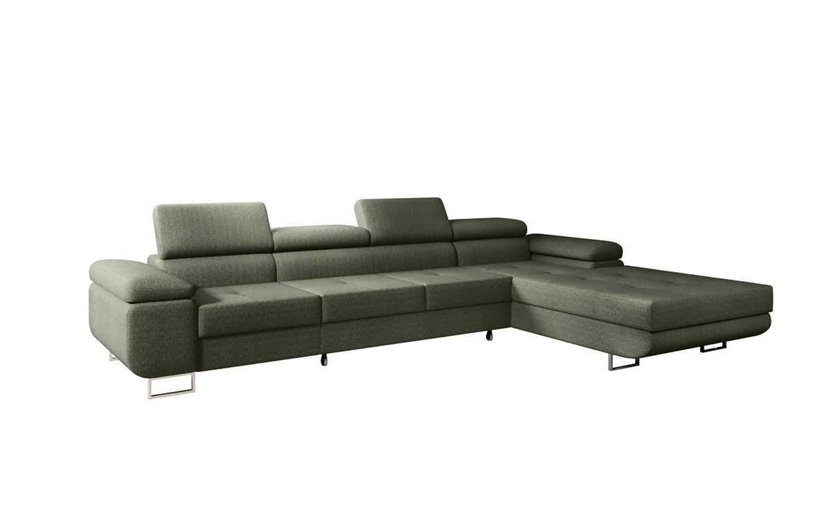 Designer Sofa Calvera Maxi mit Schlaf- und Klappfunktion in Bouclé