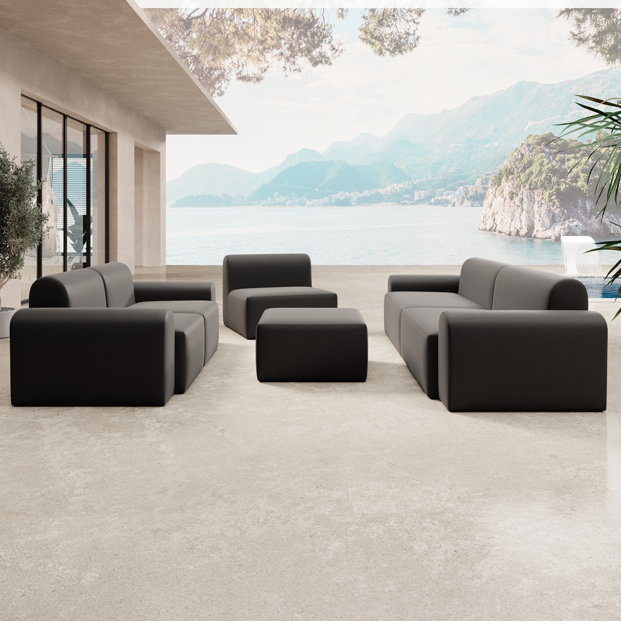 Modulares Gartensofa Relax Set "Lounge Ensemble"