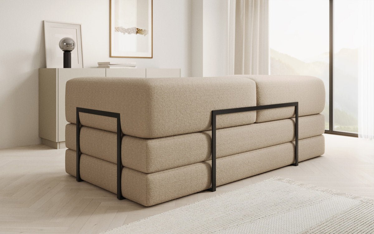 Designer Sofa Lazy 3 Sitzer in Bouclé