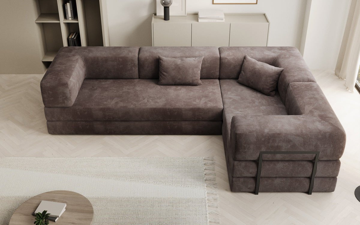 Designer Sofa Lazy L closed in Cord