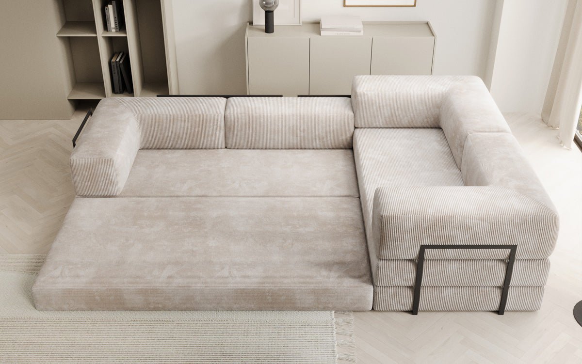 Designer Sofa Lazy L closed in Cord