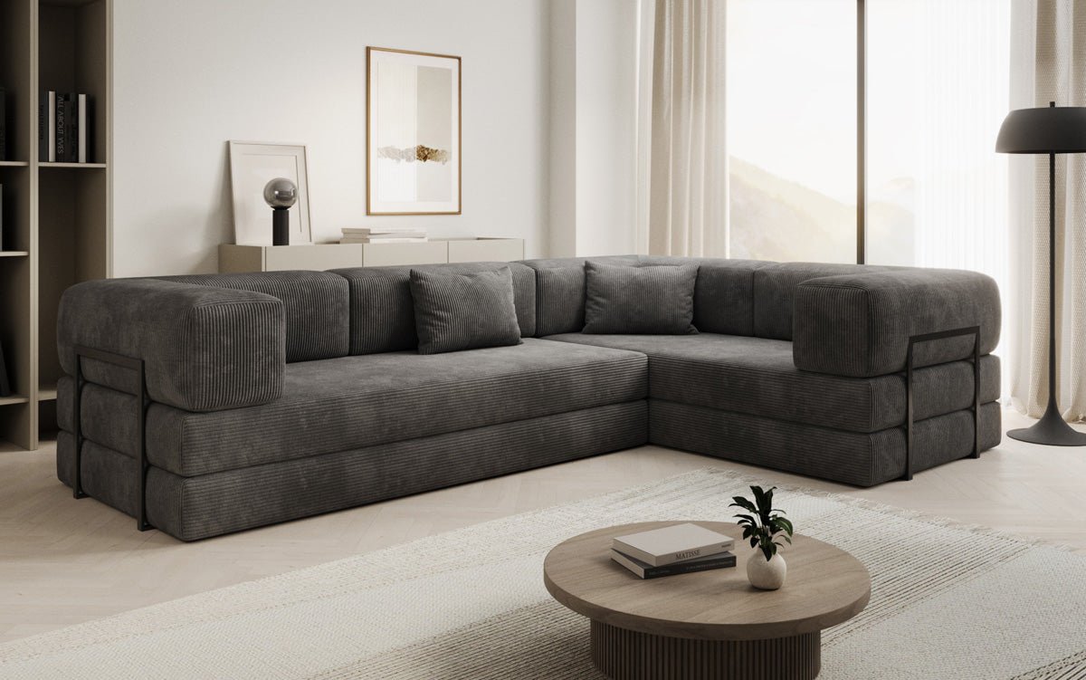 Designer Sofa Lazy L closed in Cord