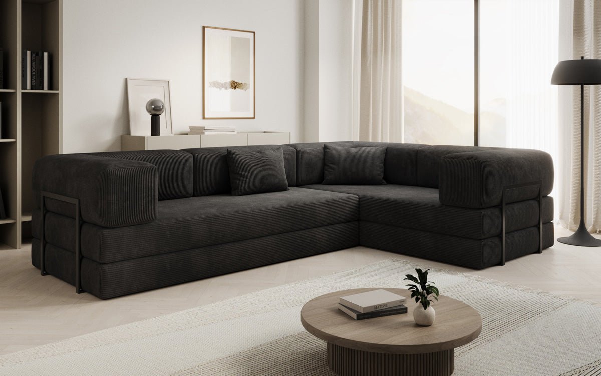 Designer Sofa Lazy L closed in Cord