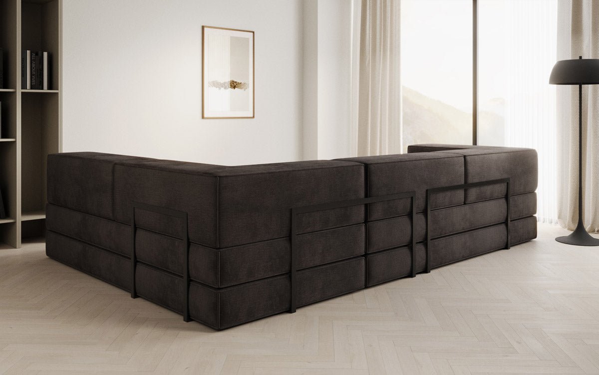 Designer Sofa Lazy L in Samt