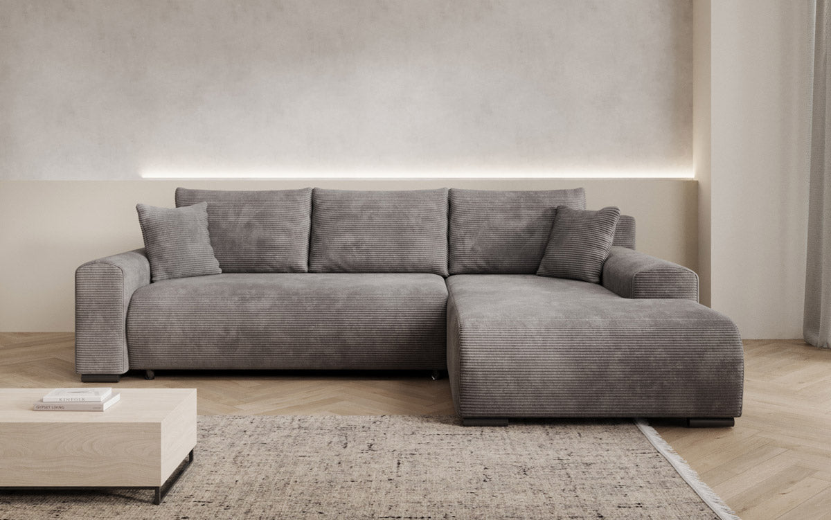 Designer Sofa Nelly mit Schlaffunktion und Stauraum