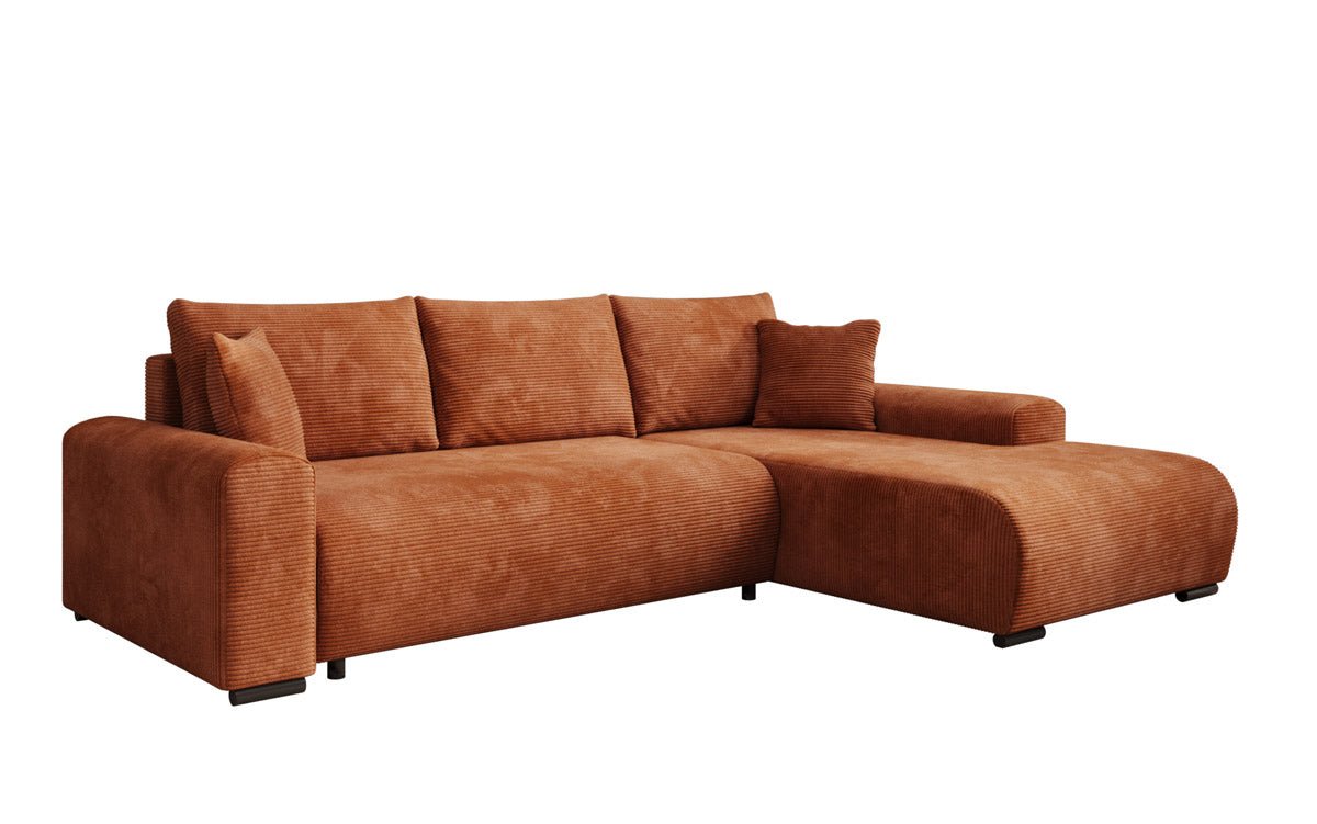 Designer Sofa Nelly mit Schlaffunktion und Stauraum
