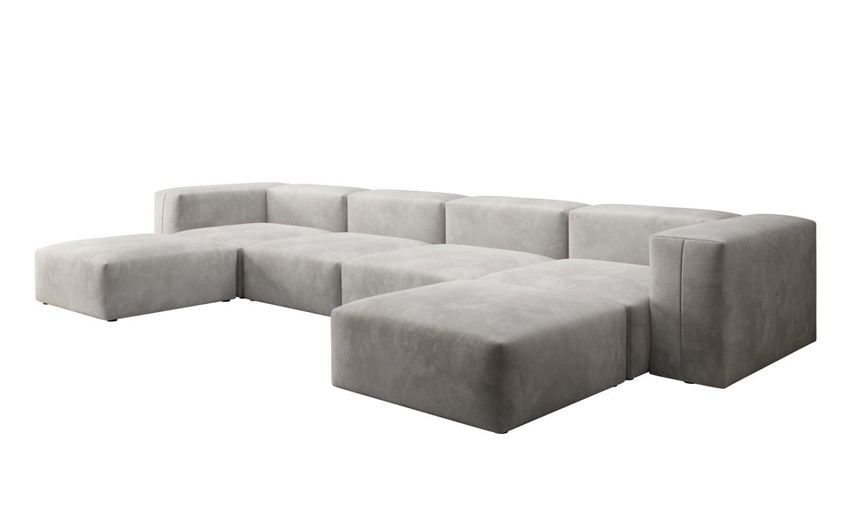 Designer U Sofa Snug in Samt