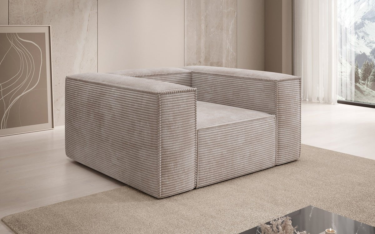 Designer Sofa-Sessel Lesley in Cord