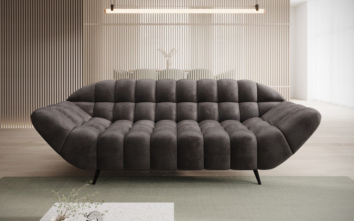Designer 2-Seater Sofa Amora in Velvet