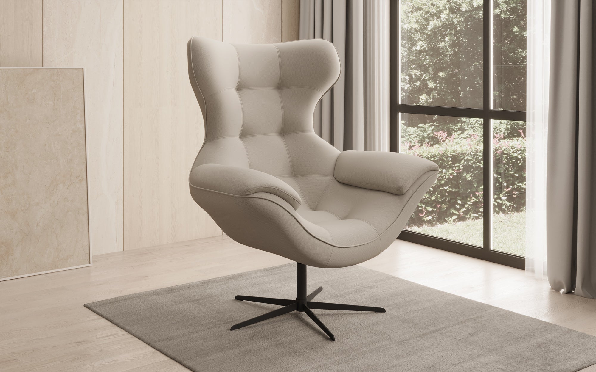 Designer Sofa-Sessel Aurelio in Stoff