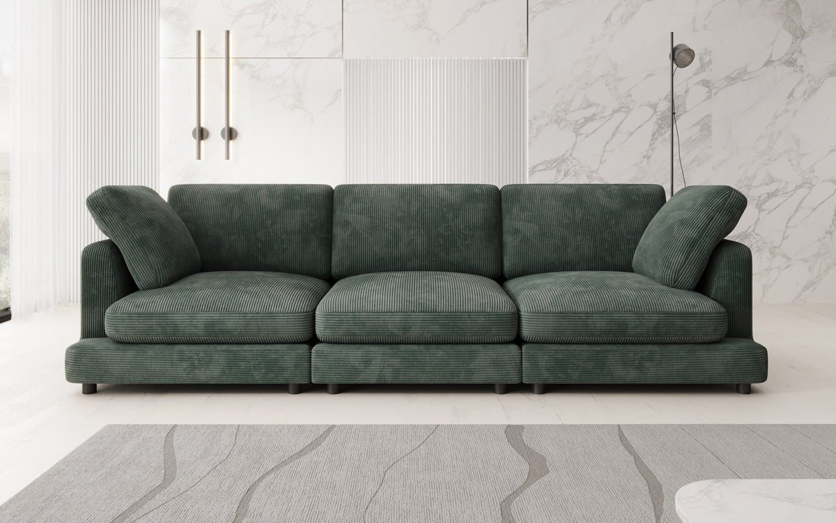Designer 3 Siter Sofa Thalessa in Cord