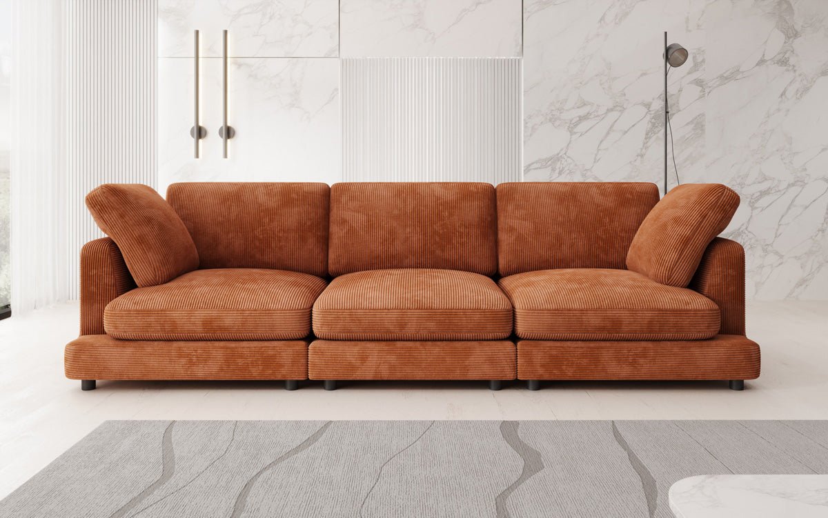 Designer 3 Siter Sofa Thalessa in Cord