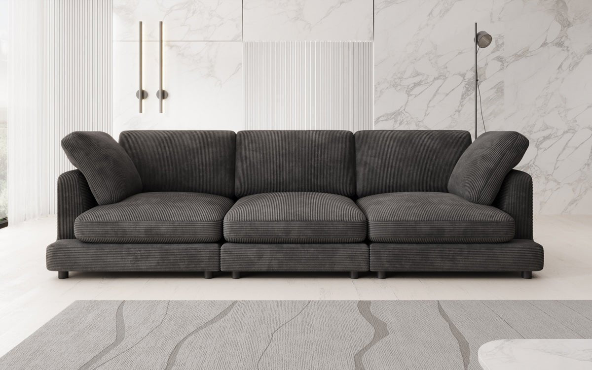 Designer 3 Siter Sofa Thalessa in Cord