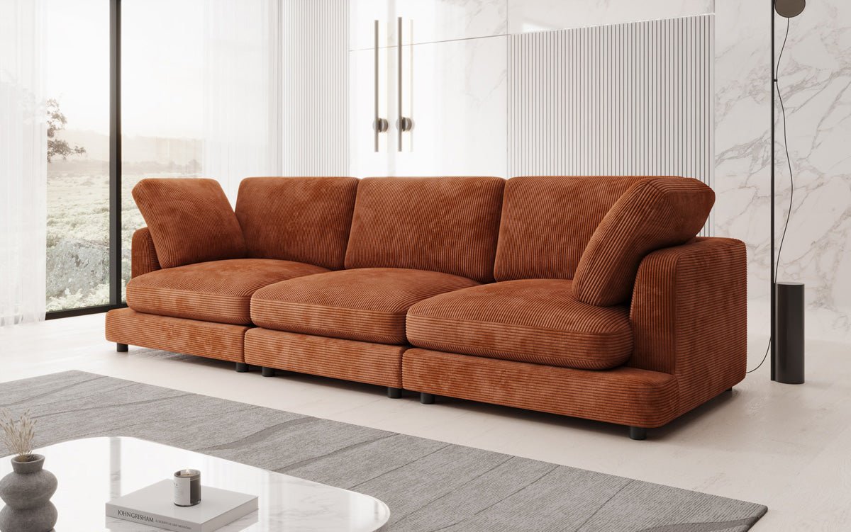 Designer 3 Siter Sofa Thalessa in Cord
