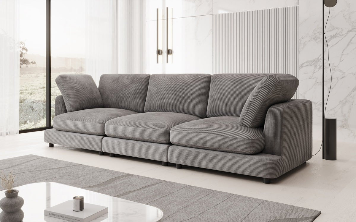 Designer 3 Siter Sofa Thalessa in Cord