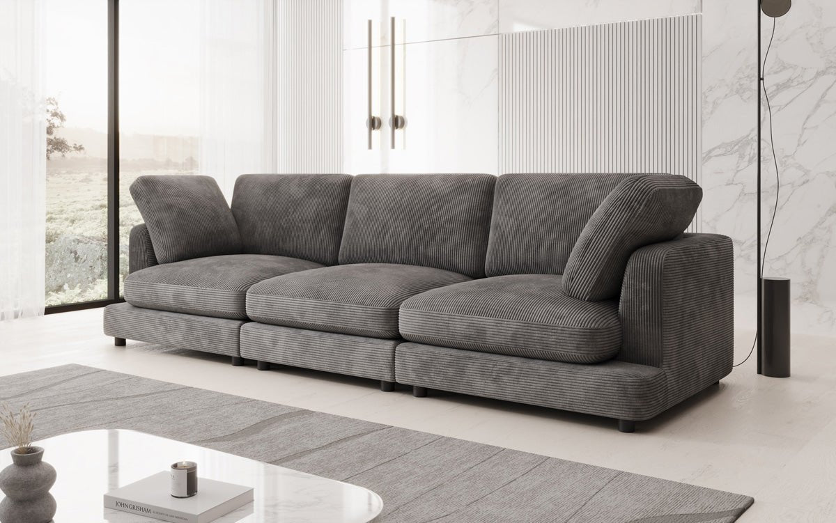 Designer 3 Siter Sofa Thalessa in Cord