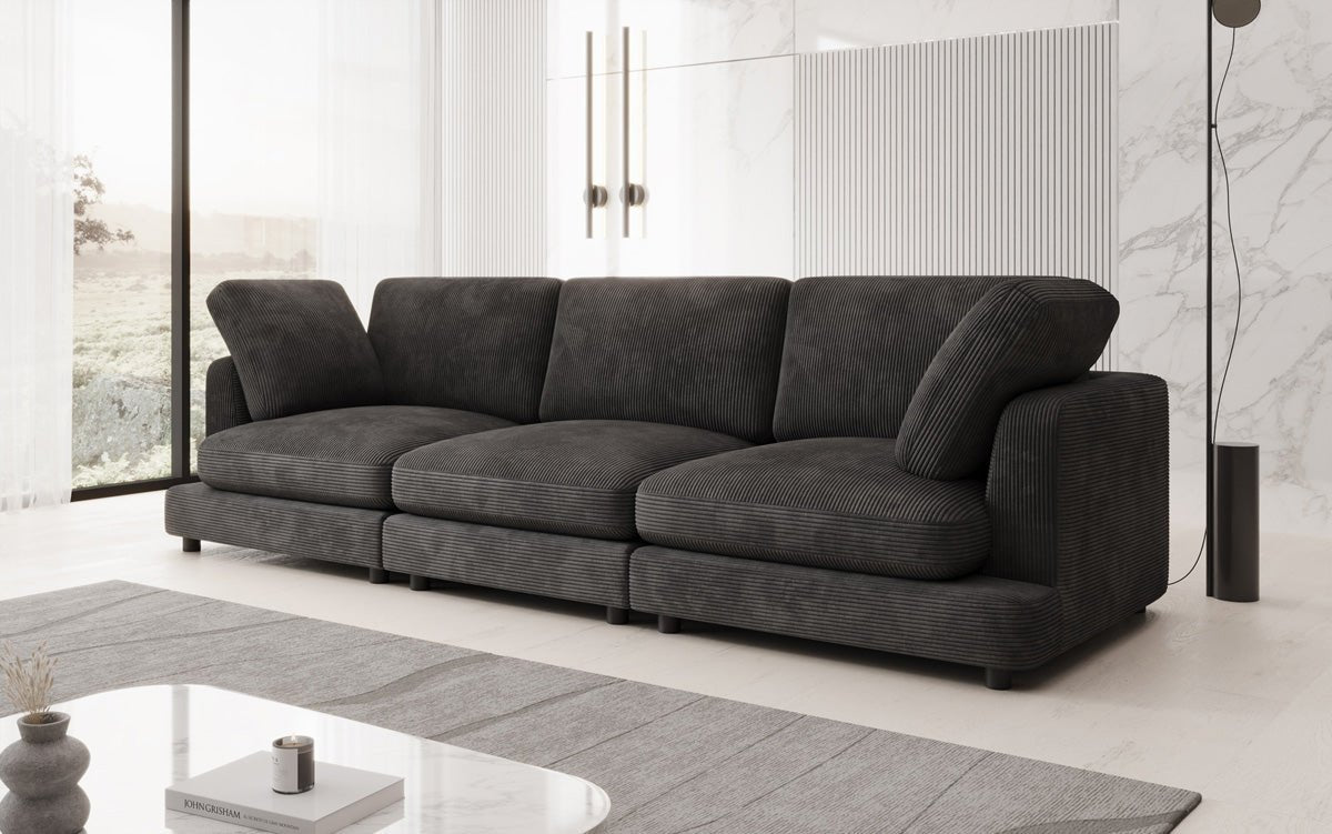 Designer 3 Siter Sofa Thalessa in Cord