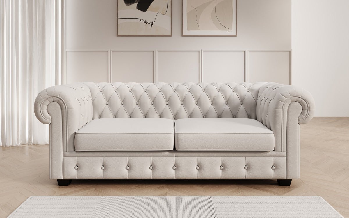Chesterfield 3 Sitzer Sofa Royal in Echtleder