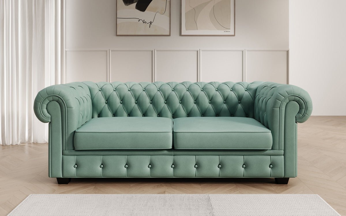 Chesterfield 3 Sitzer Sofa Royal in Echtleder