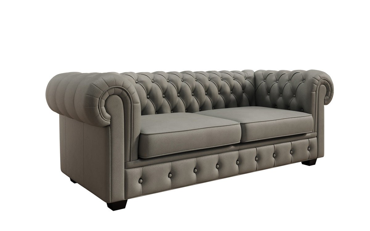 Chesterfield 3 Sitzer Sofa Royal in Echtleder