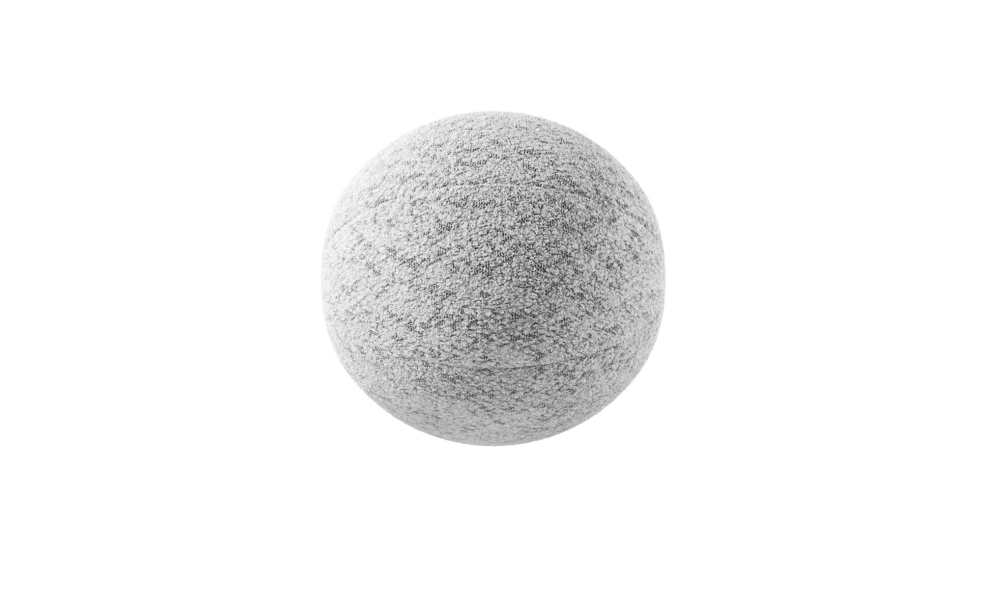 Rundes Zierkissen Sphere ⌀35 cm aus Bouclé