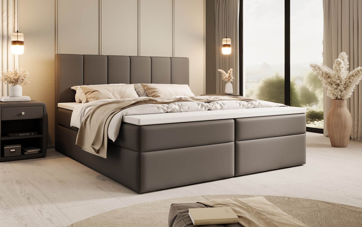 Boxspringbett Aurelia Kunstleder mit Stauraum
