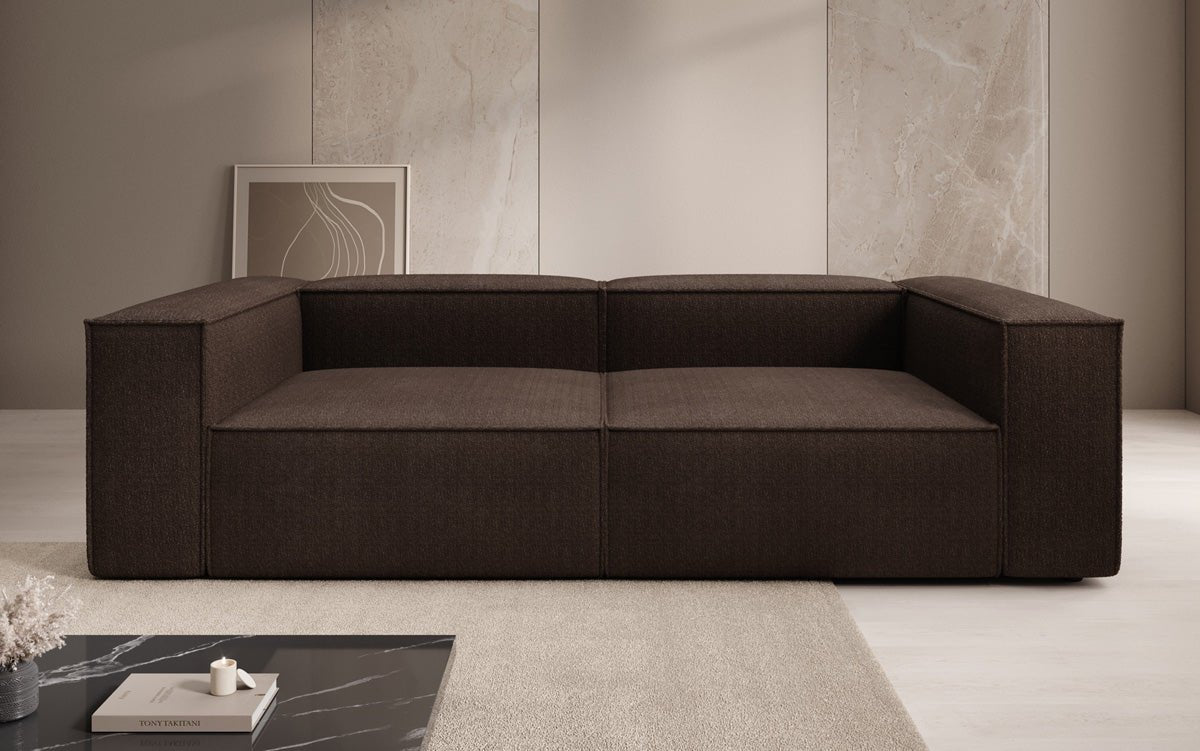 Designer Sofa Lesley 3 Sitzer in Bouclé