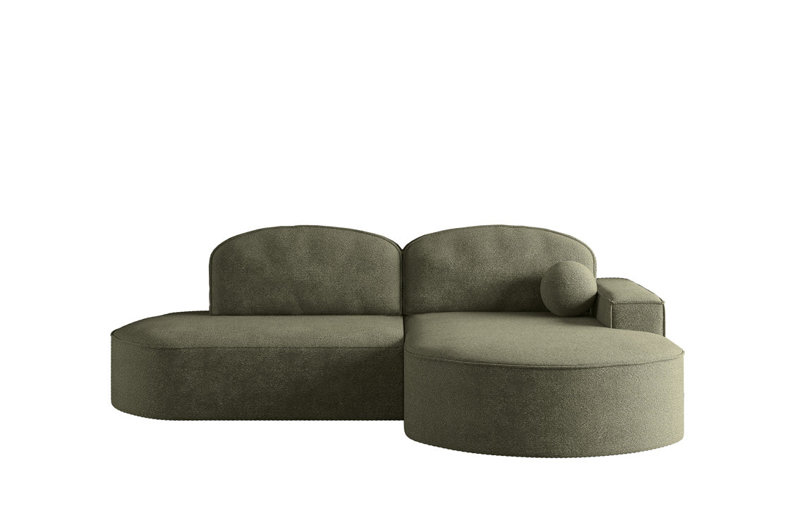 Designer Sofa Lenny Bouclé mit Schlaf- und Klappfunktion