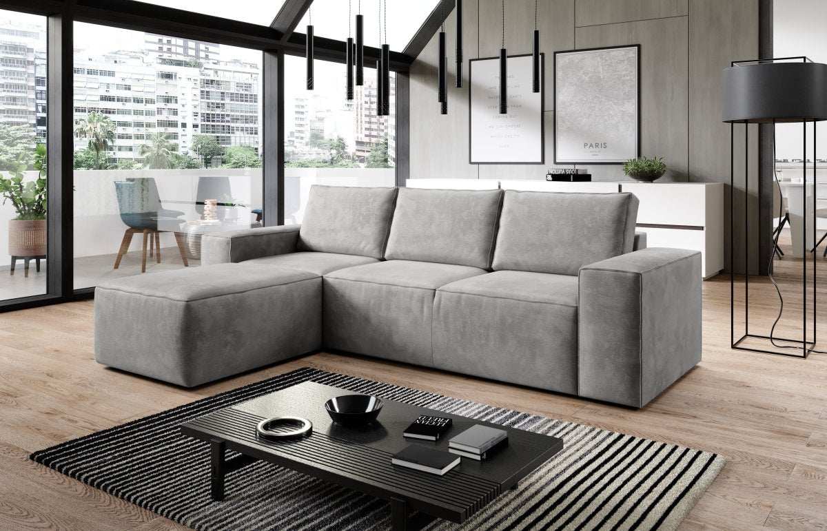 Designer Sofa Solaris mit Schlaffunktion und Stauraum - Luxusbetten24