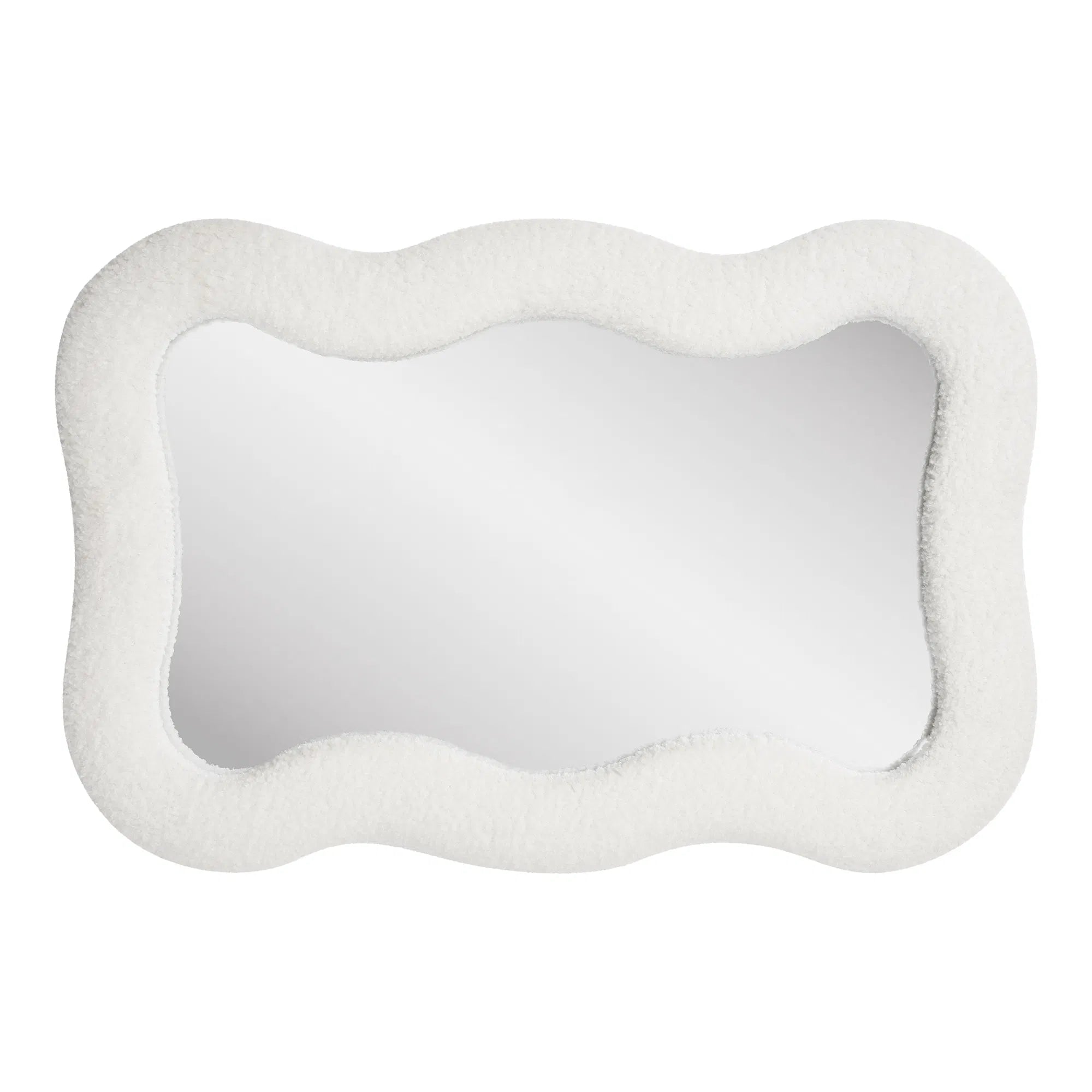 Spiegel Fiorenzo – Teddy-Design in Weiß