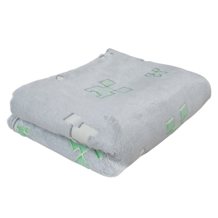 Minecraft cuddle blanket "Glow" – with glow-in-the-dark effect & soft fleece