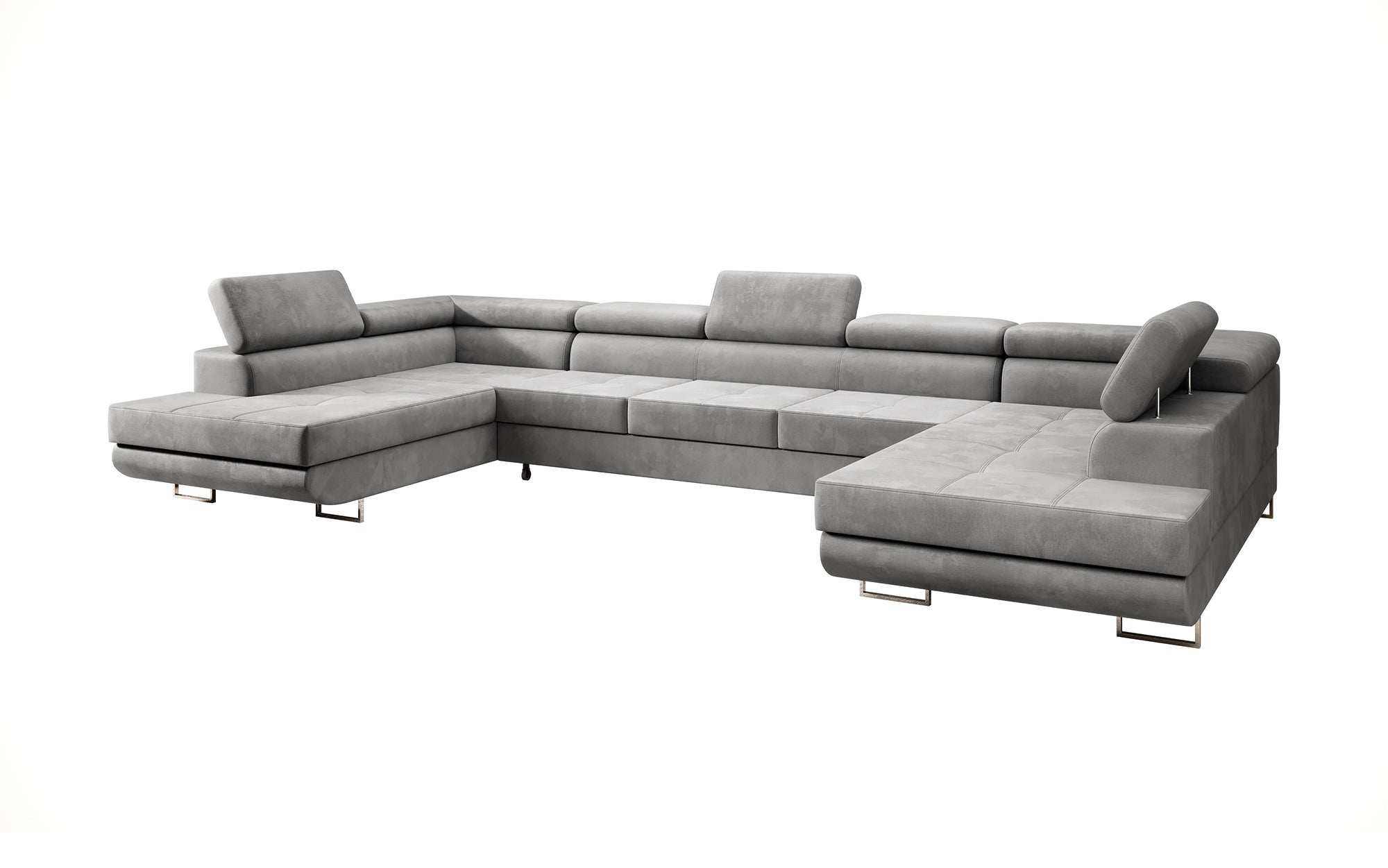 Designer Sofa Taormina mit Schlaf- und Klappfunktion (Samt)