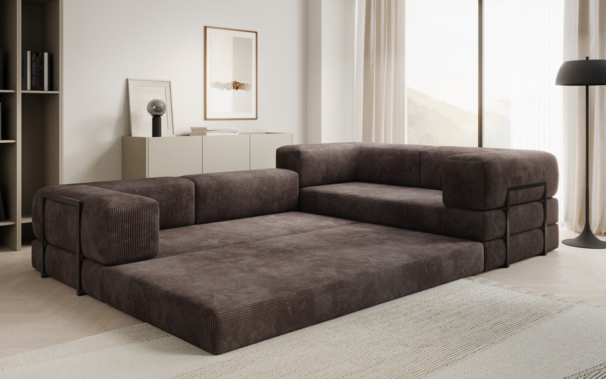 Designer Sofa Lazy L closed in Cord