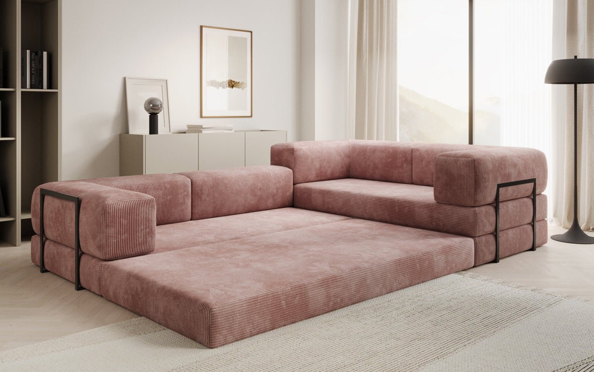 Designer Sofa Lazy L closed in Cord