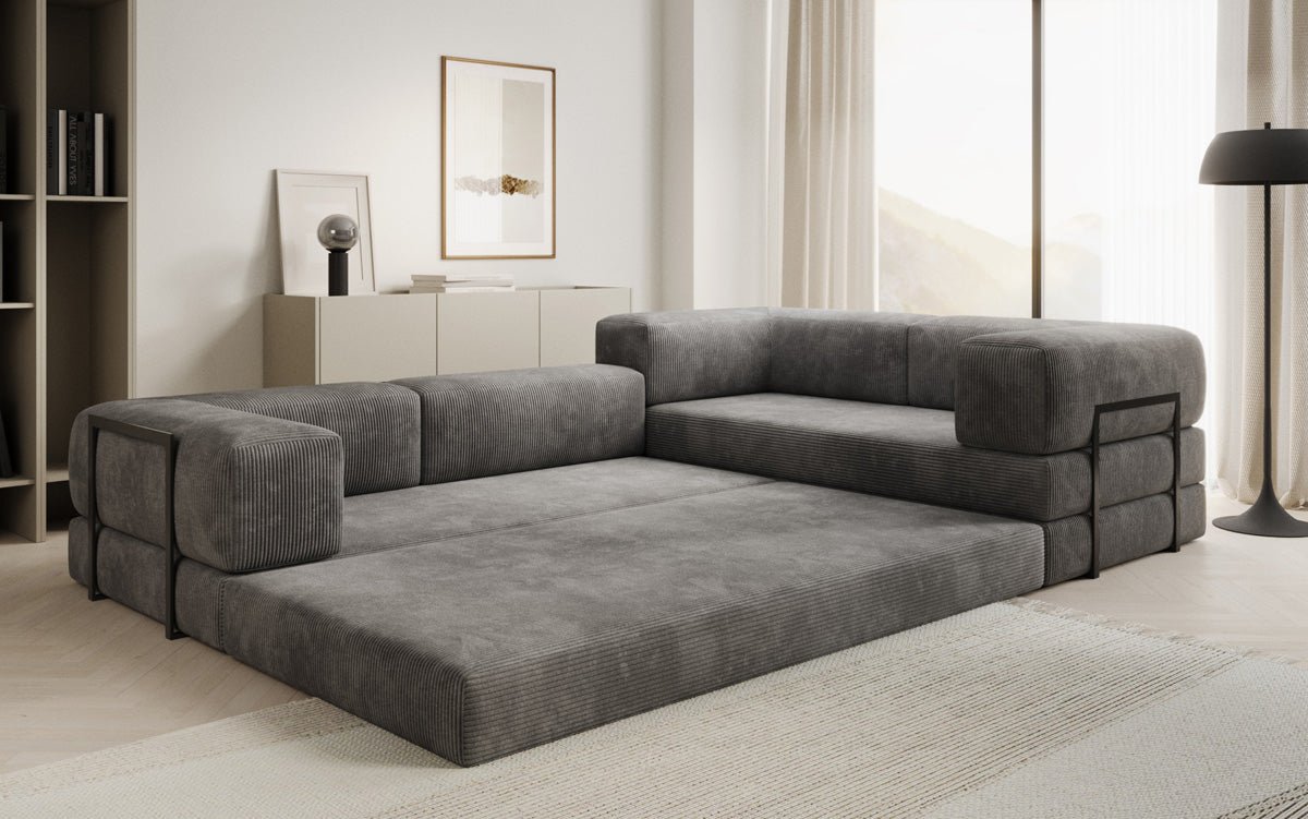 Designer Sofa Lazy L closed in Cord