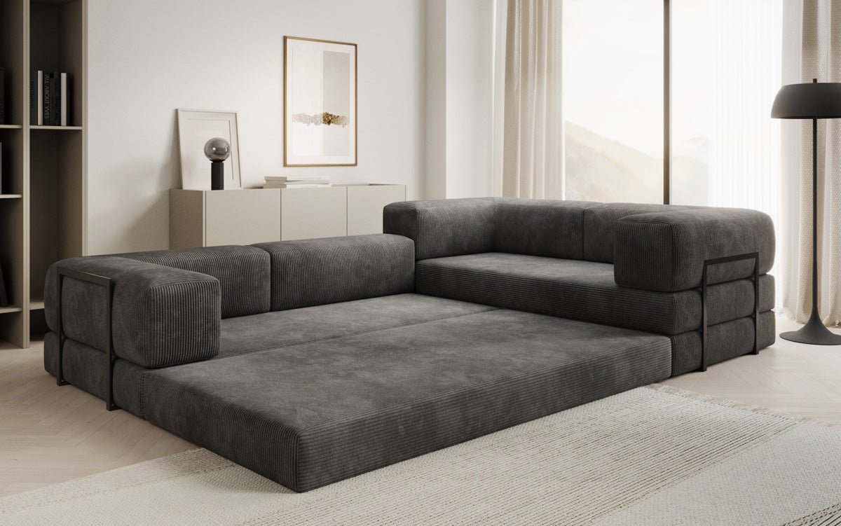Designer Sofa Lazy L closed in Cord