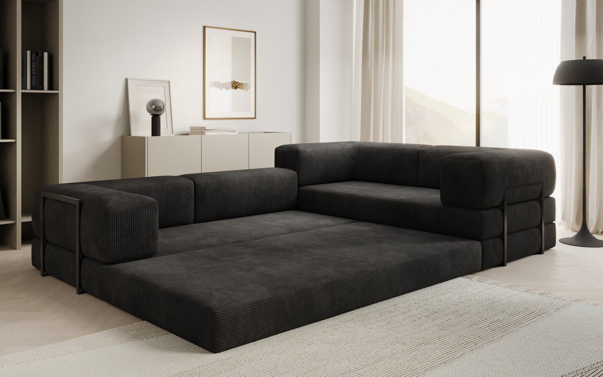 Designer Sofa Lazy L closed in Cord