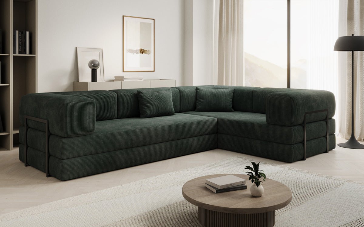 Designer Sofa Lazy L closed in Cord