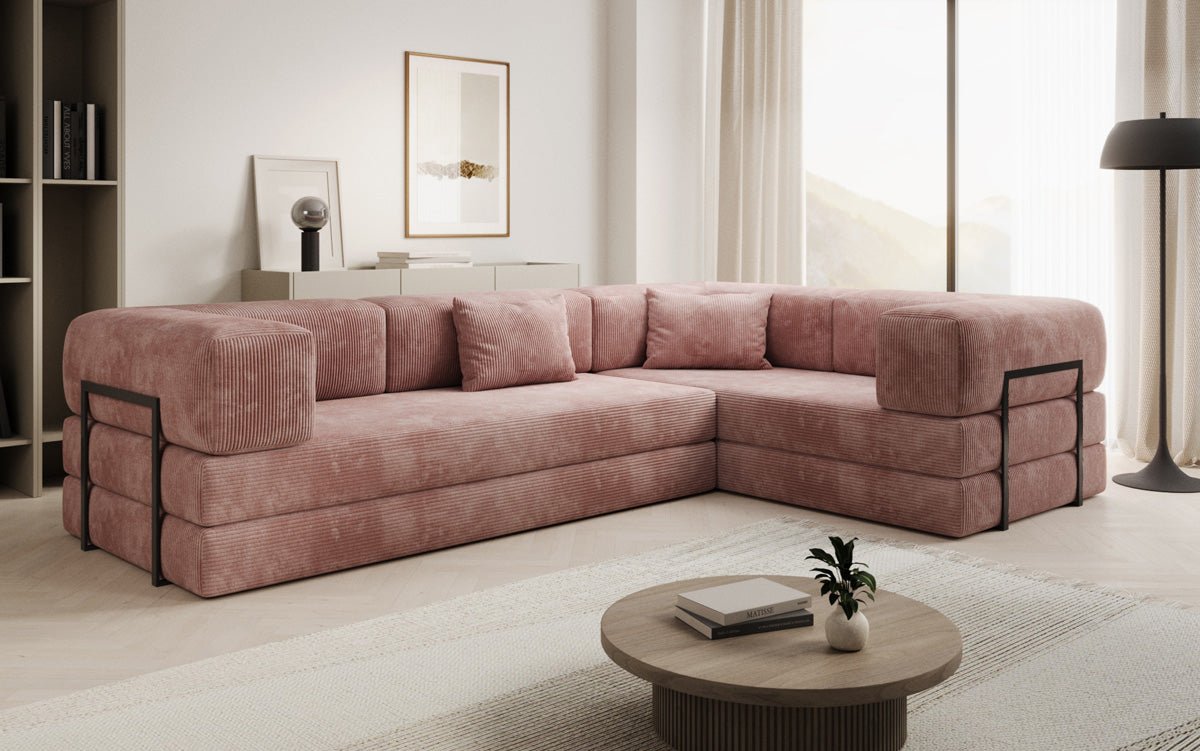 Designer Sofa Lazy L closed in Cord