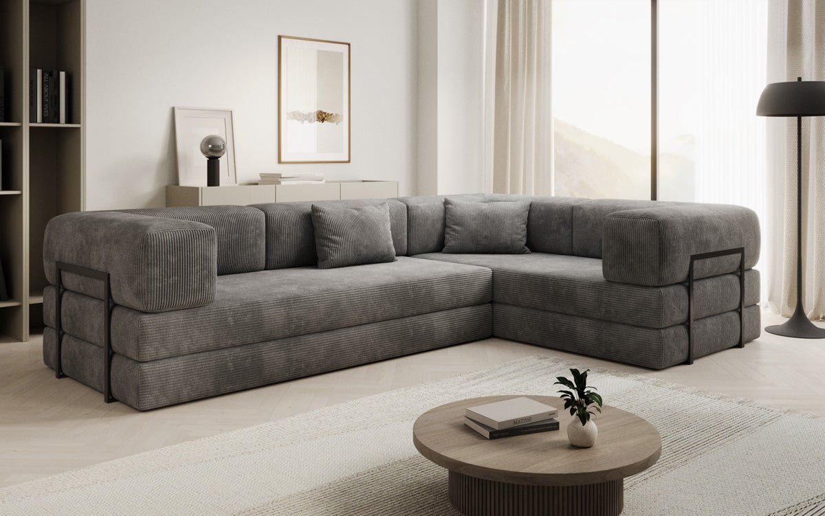 Designer Sofa Lazy L closed in Cord