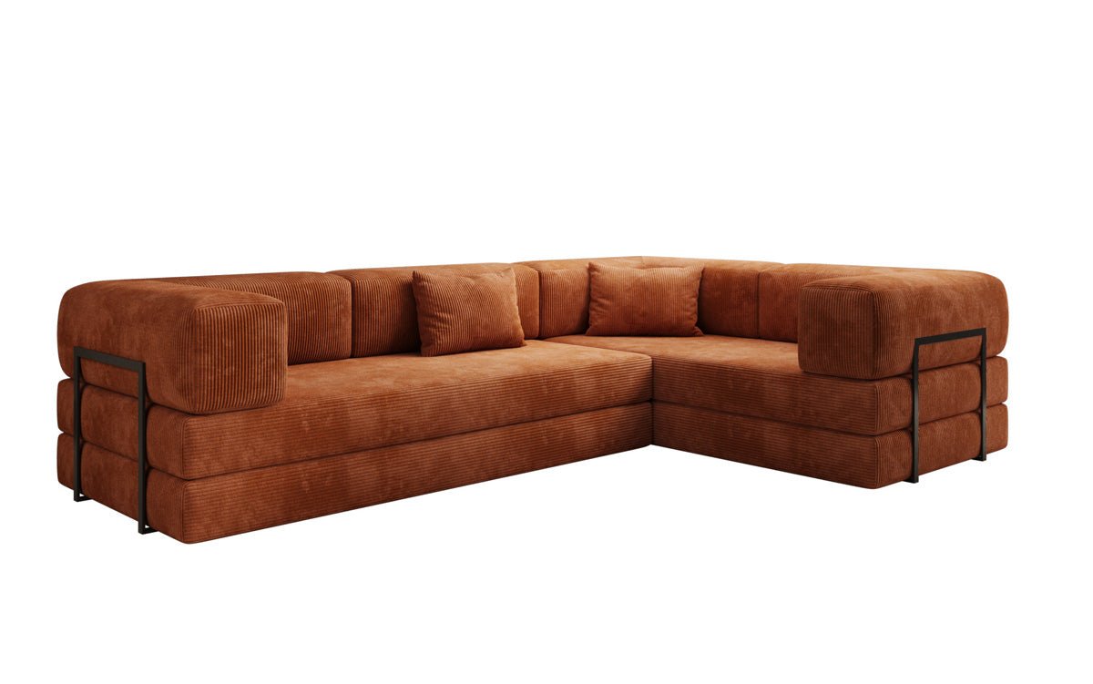 Designer Sofa Lazy L closed in Cord