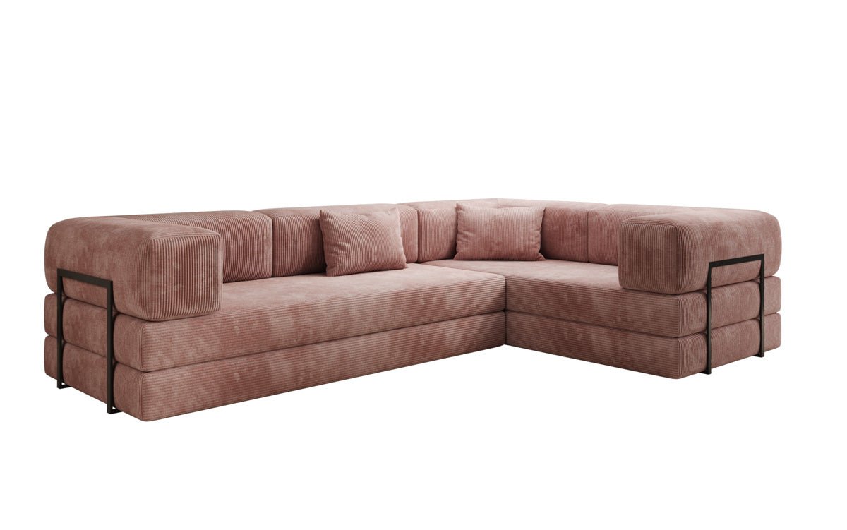 Designer Sofa Lazy L closed in Cord