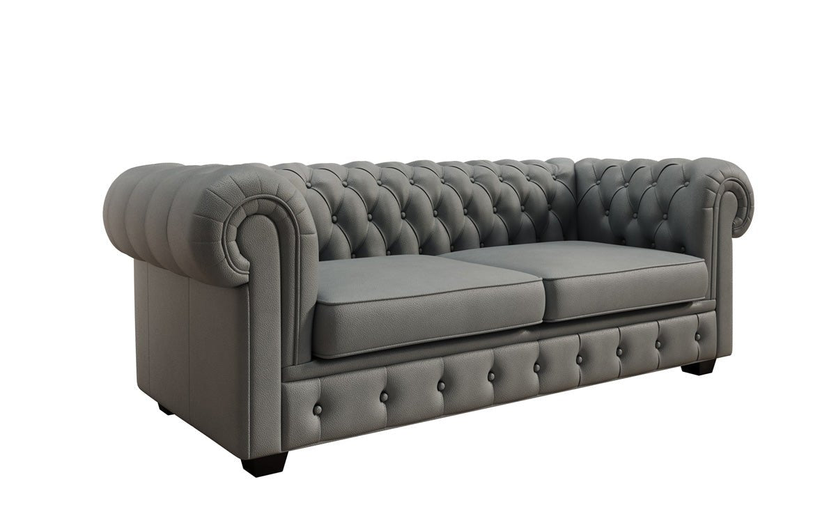 Chesterfield 3-seater sofa Royal in genuine leather