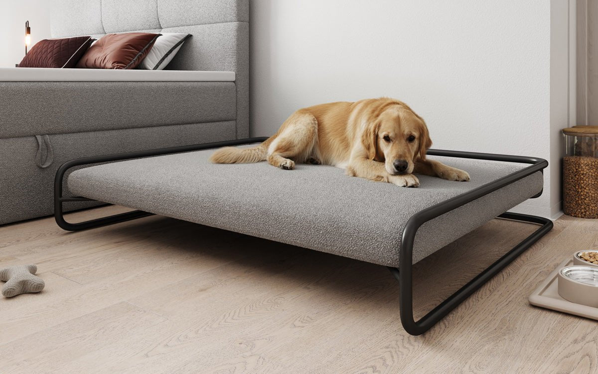 Dog bed Arlo 100×120 cm in Bouclé
