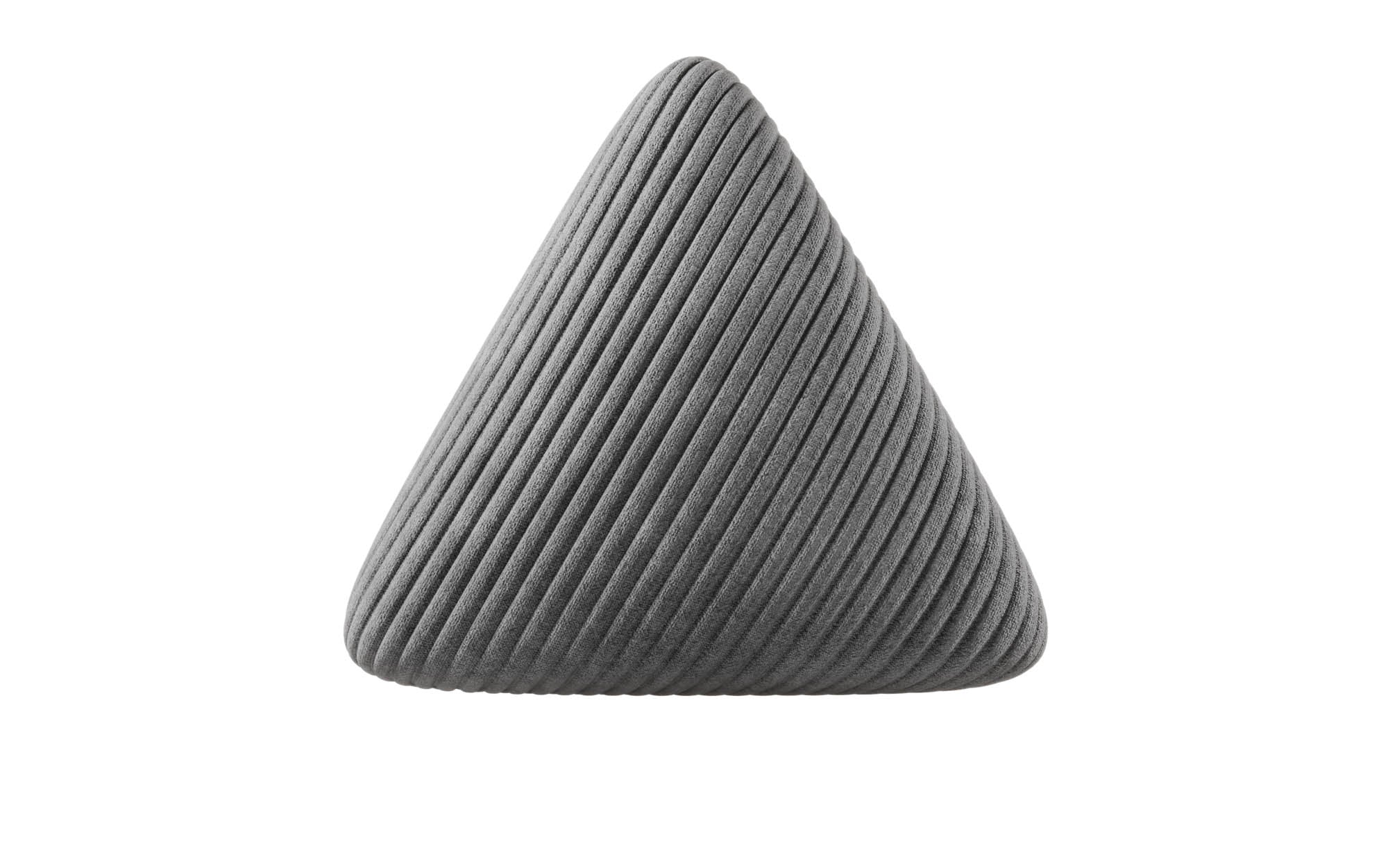 Dreieckiges Zierkissen Nook aus Cord