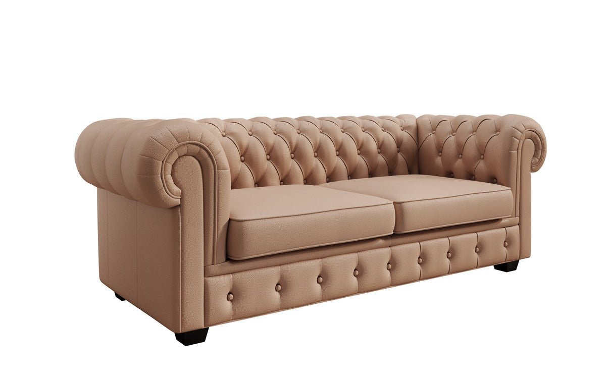 Chesterfield 3-seater sofa Royal in genuine leather