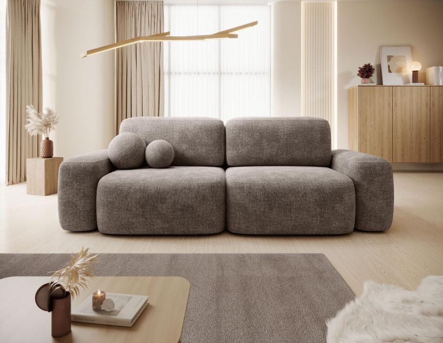 Designer Sofa Benevita mit Schlaffunktion und Bettkasten