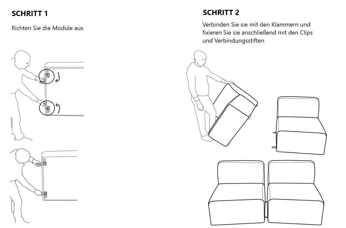 Modulares Sofa Domo zum selber konfigurieren