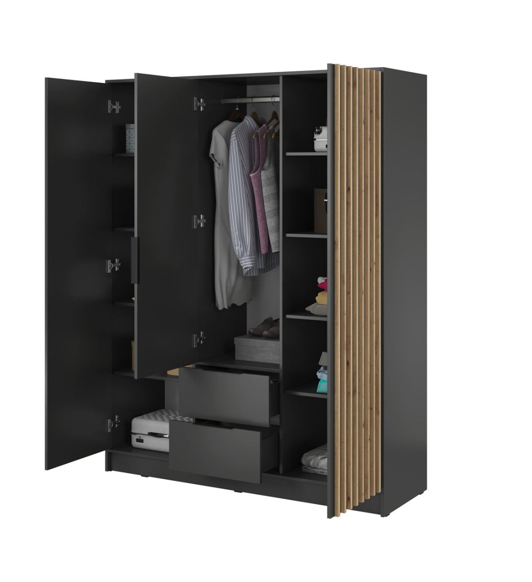 Designer Schrank Niro 155 cm - Luxusbetten24